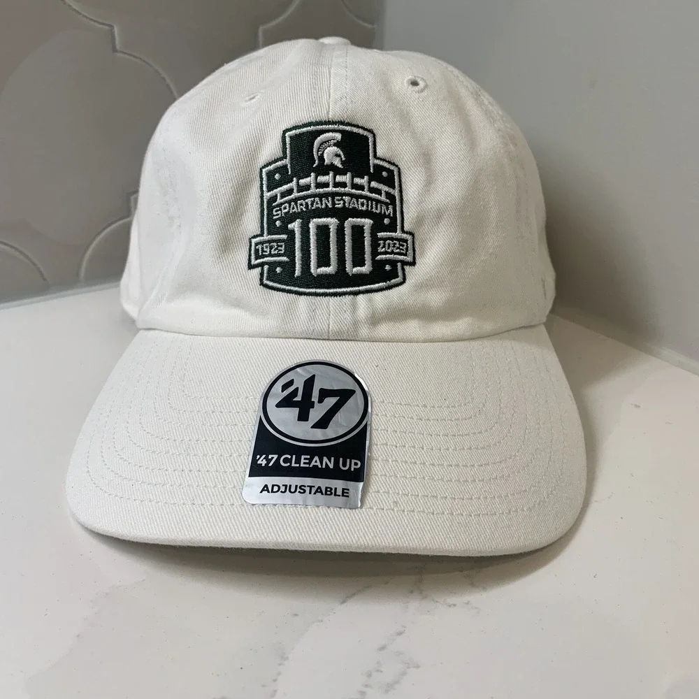 '47 Brand Michigan State Spartans Clean Up Spartan Stadium Adjustable Dad Hat OS